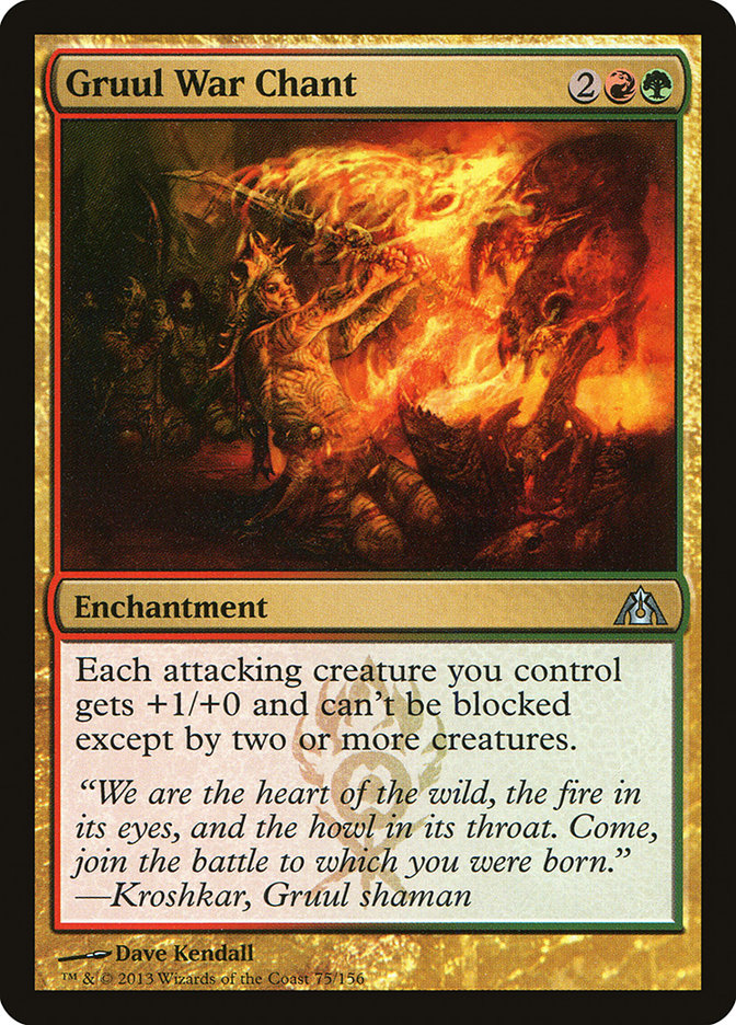 Gruul War Chant [Dragon's Maze] - Magic: The Gathering - Card Brawlers | Quebec | Canada |