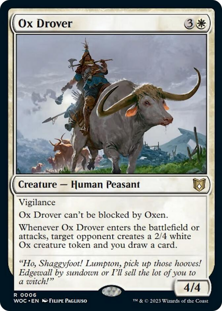 Ox Drover [Wilds of Eldraine Commander] - Magic: The Gathering - Card Brawlers | Quebec | Canada |