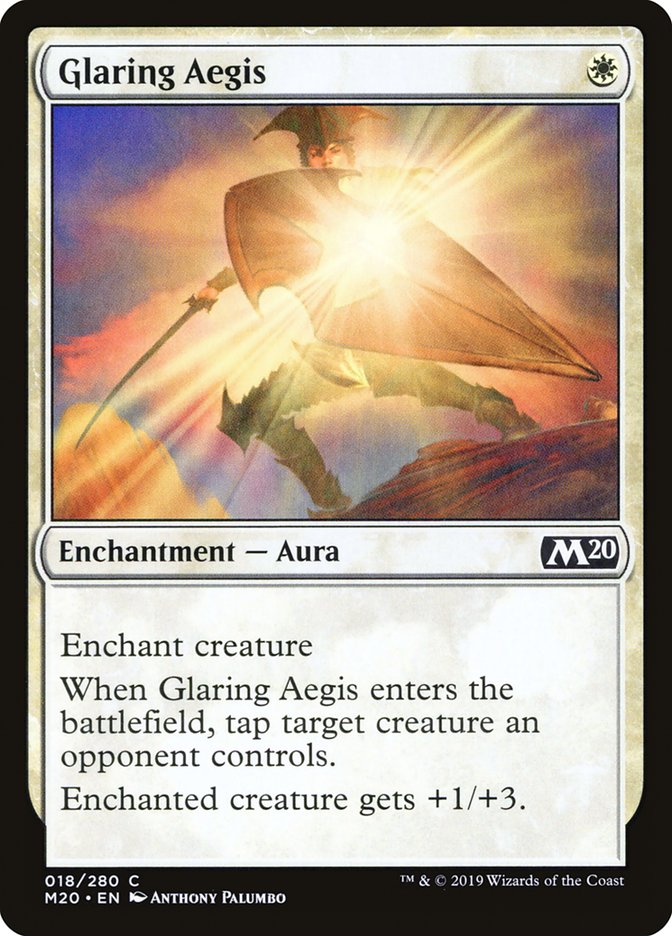 Glaring Aegis [Core Set 2020] - Magic: The Gathering - Card Brawlers | Quebec | Canada |