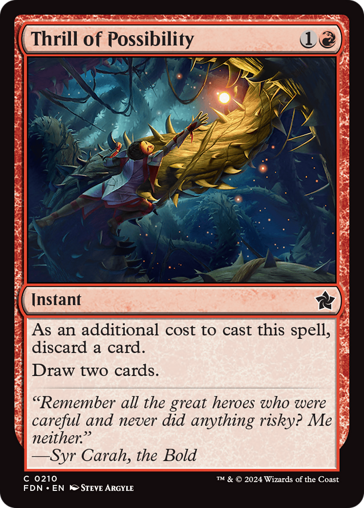 Thrill of Possibility [Foundations] - Magic: The Gathering - Card Brawlers | Quebec | Canada |