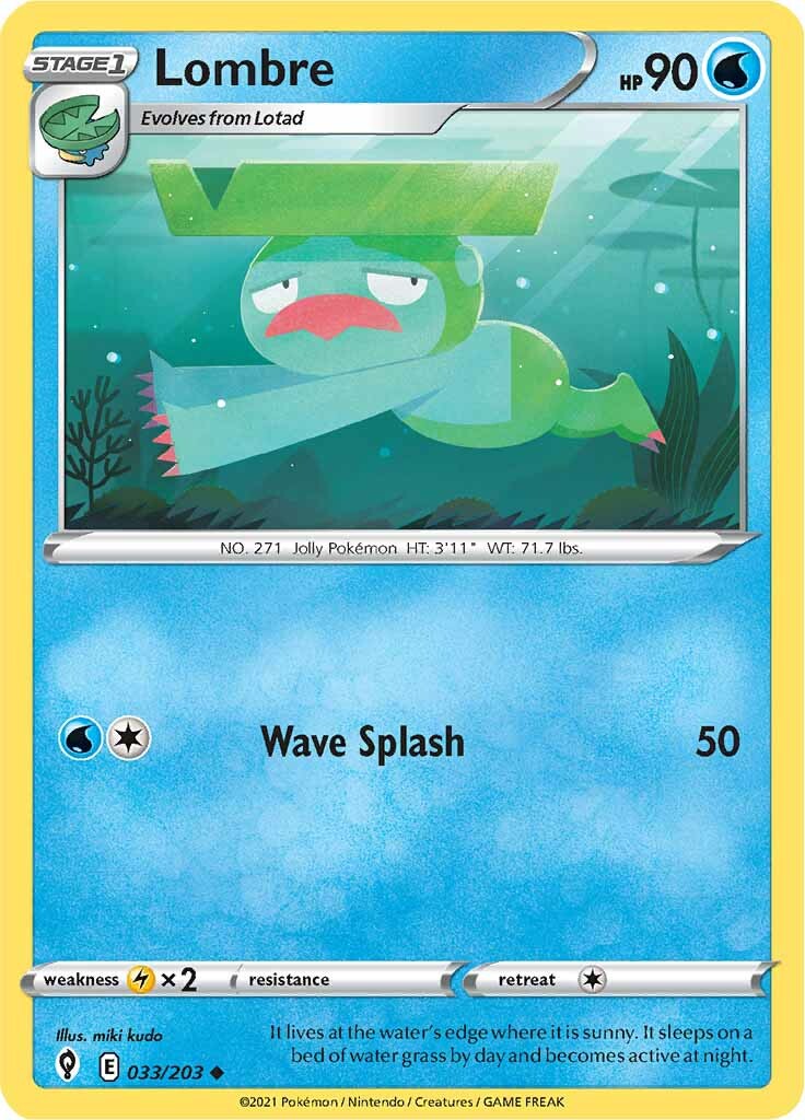 Lombre (033/203) [Sword & Shield: Evolving Skies] - Pokémon - Card Brawlers | Quebec | Canada |