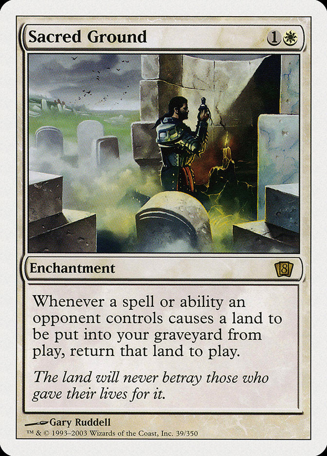 Sacred Ground [Eighth Edition] - Magic: The Gathering - Card Brawlers | Quebec | Canada |