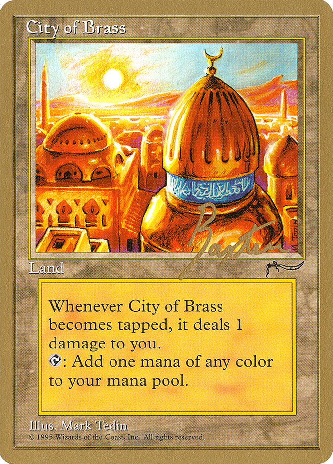 City of Brass (George Baxter) [Pro Tour Collector Set] - Magic: The Gathering - Card Brawlers | Quebec | Canada |