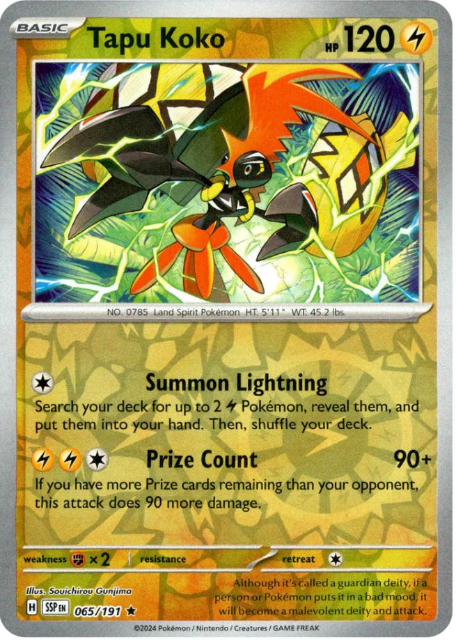 Tapu Koko (065/191) [Scarlet & Violet: Surging Sparks] - Pokémon - Card Brawlers | Quebec | Canada |