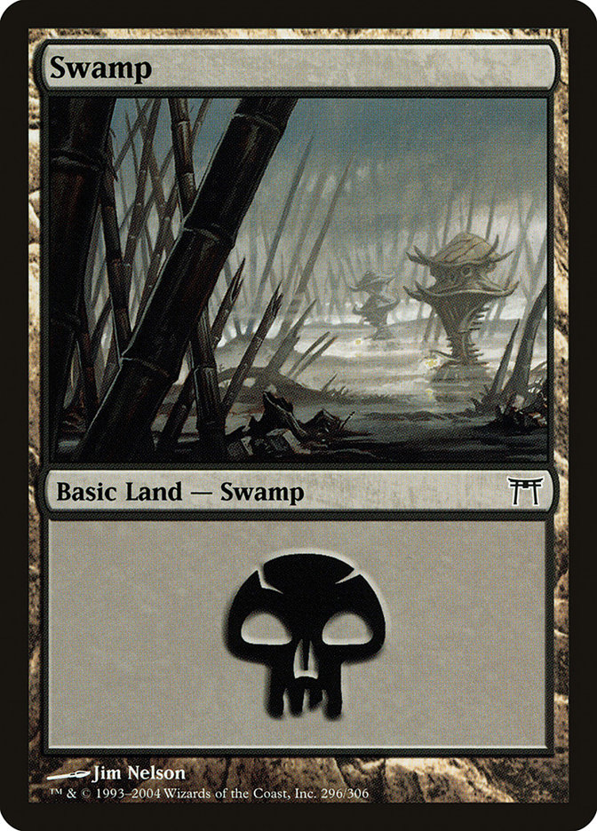 Swamp (296) [Champions of Kamigawa] - Magic: The Gathering - Card Brawlers | Quebec | Canada |