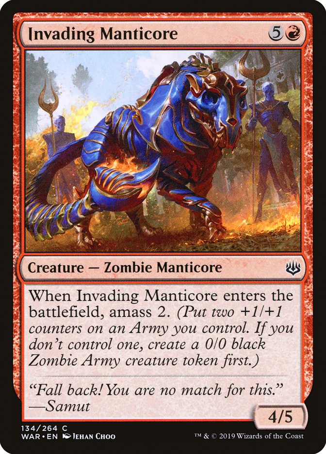 Invading Manticore [War of the Spark] - Magic: The Gathering - Card Brawlers | Quebec | Canada |