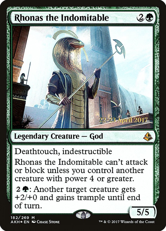 Rhonas the Indomitable [Amonkhet Prerelease Promos] - Magic: The Gathering - Card Brawlers | Quebec | Canada |