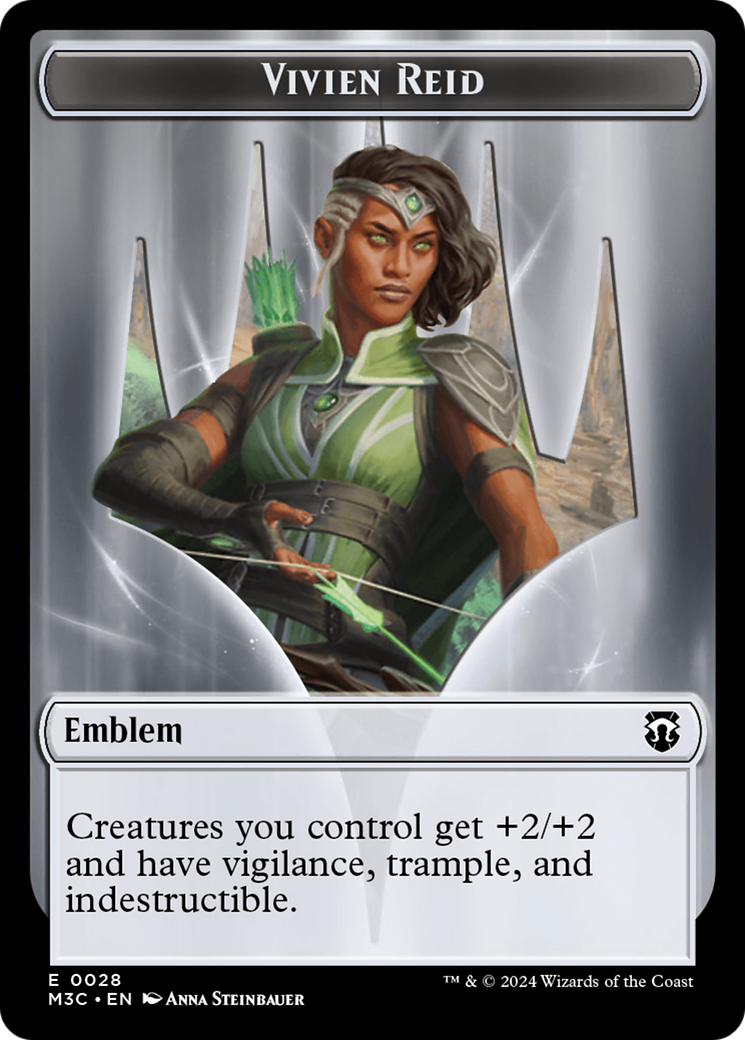 Forest Dryad (Ripple Foil) // Emblem - Vivien Reid Double-Sided Token [Modern Horizons 3 Commander Tokens] - Magic: The Gathering - Card Brawlers | Quebec | Canada |