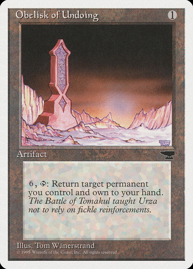 Obelisk of Undoing [Chronicles] - Magic: The Gathering - Card Brawlers | Quebec | Canada |