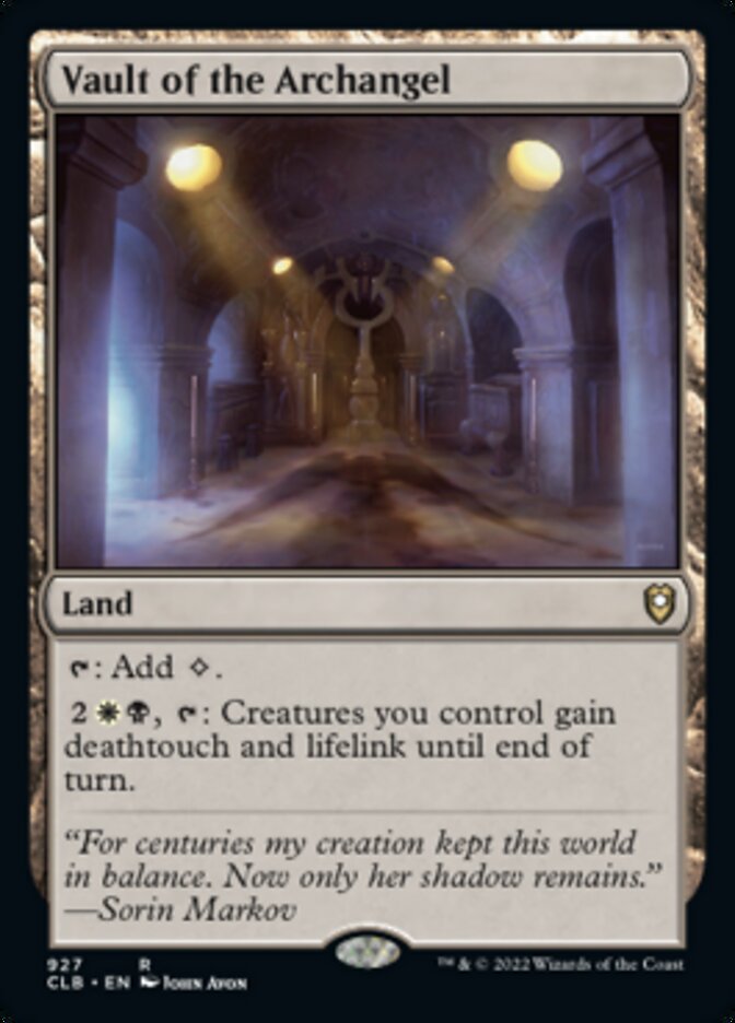 Vault of the Archangel [Commander Legends: Battle for Baldur's Gate] - Magic: The Gathering - Card Brawlers | Quebec | Canada |