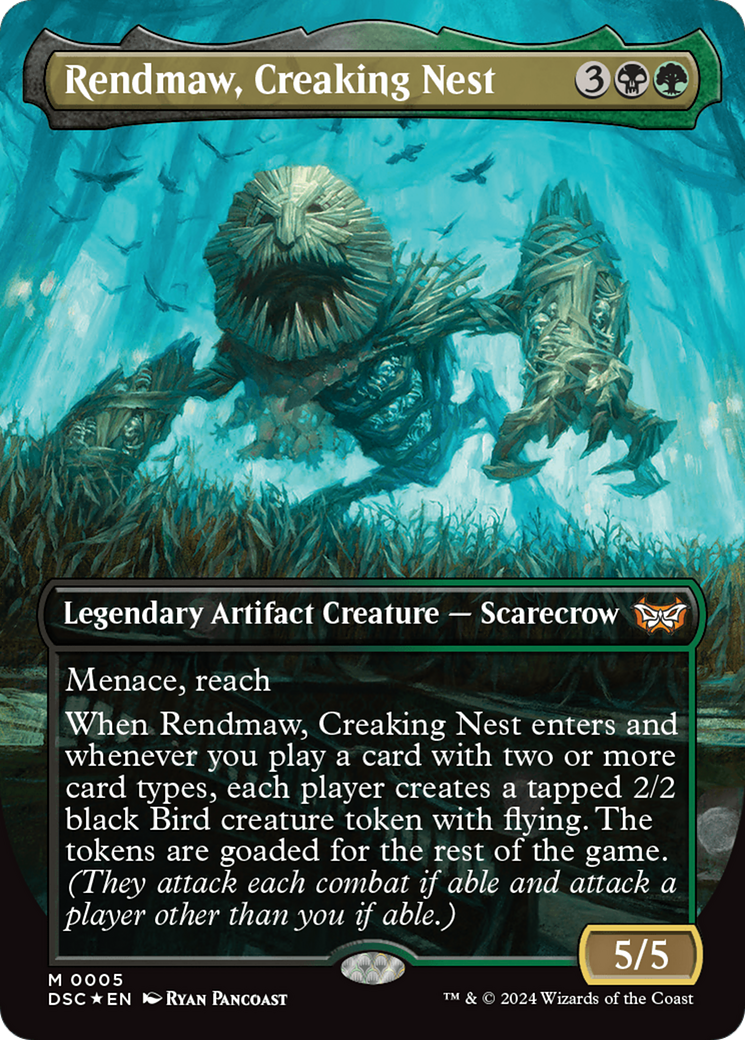 Rendmaw, Creaking Nest (Borderless) [Duskmourn: House of Horror Commander] - Magic: The Gathering - Card Brawlers | Quebec | Canada |