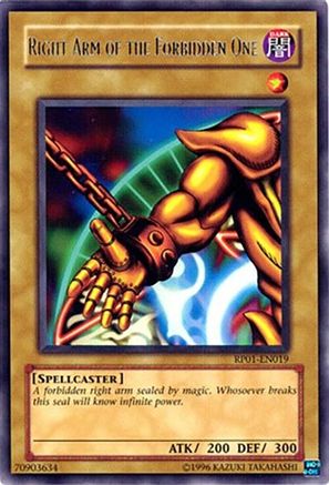 Right Arm of the Forbidden One [RP01-EN019] Rare - Yu-Gi-Oh! - Card Brawlers | Quebec | Canada |