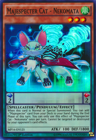Majespecter Cat - Nekomata [MP16-EN125] Super Rare - Yu-Gi-Oh! - Card Brawlers | Quebec | Canada |