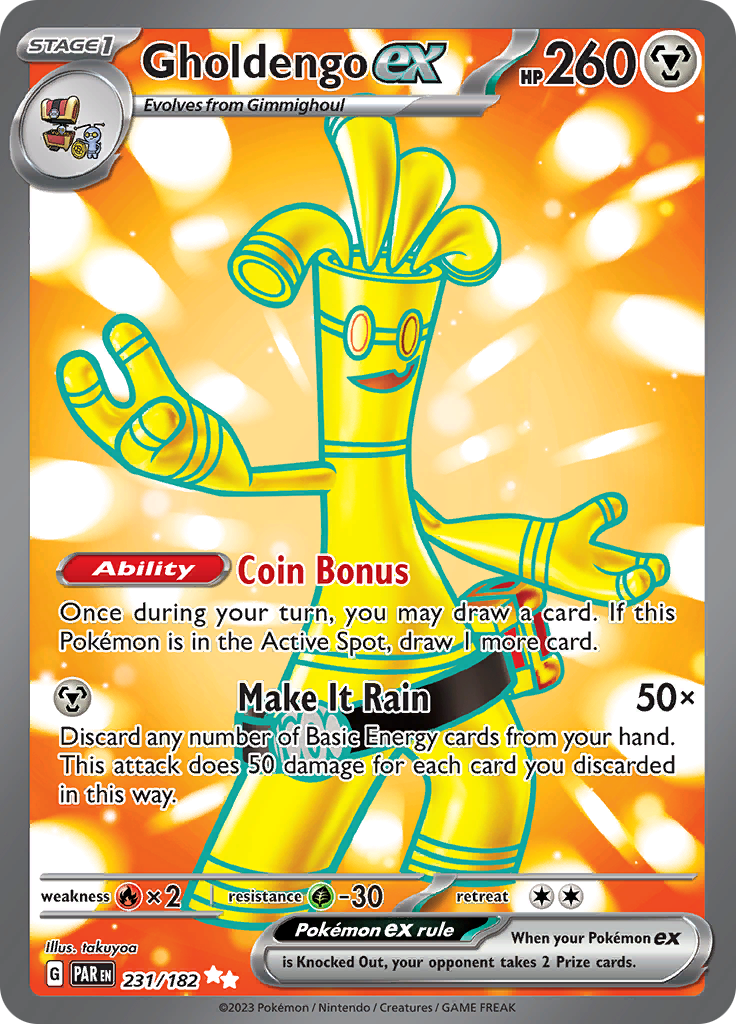 Gholdengo ex (231/182) [Scarlet & Violet: Paradox Rift] - Pokémon - Card Brawlers | Quebec | Canada |