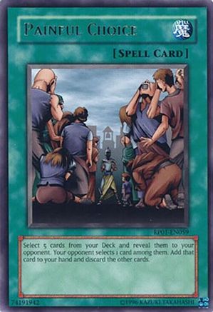 Painful Choice [RP01-EN059] Rare - Yu-Gi-Oh! - Card Brawlers | Quebec | Canada |