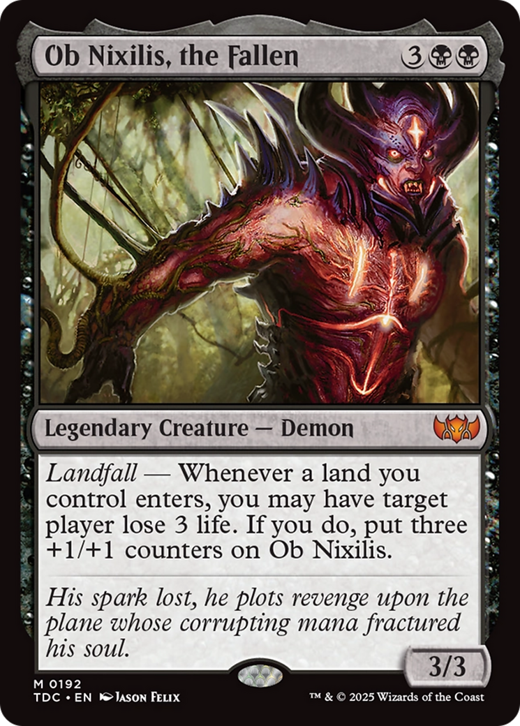 Ob Nixilis, the Fallen [Tarkir: Dragonstorm Commander] - Magic: The Gathering - Card Brawlers | Quebec | Canada |