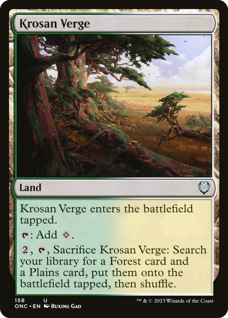 Krosan Verge [Phyrexia: All Will Be One Commander] - Magic: The Gathering - Card Brawlers | Quebec | Canada |