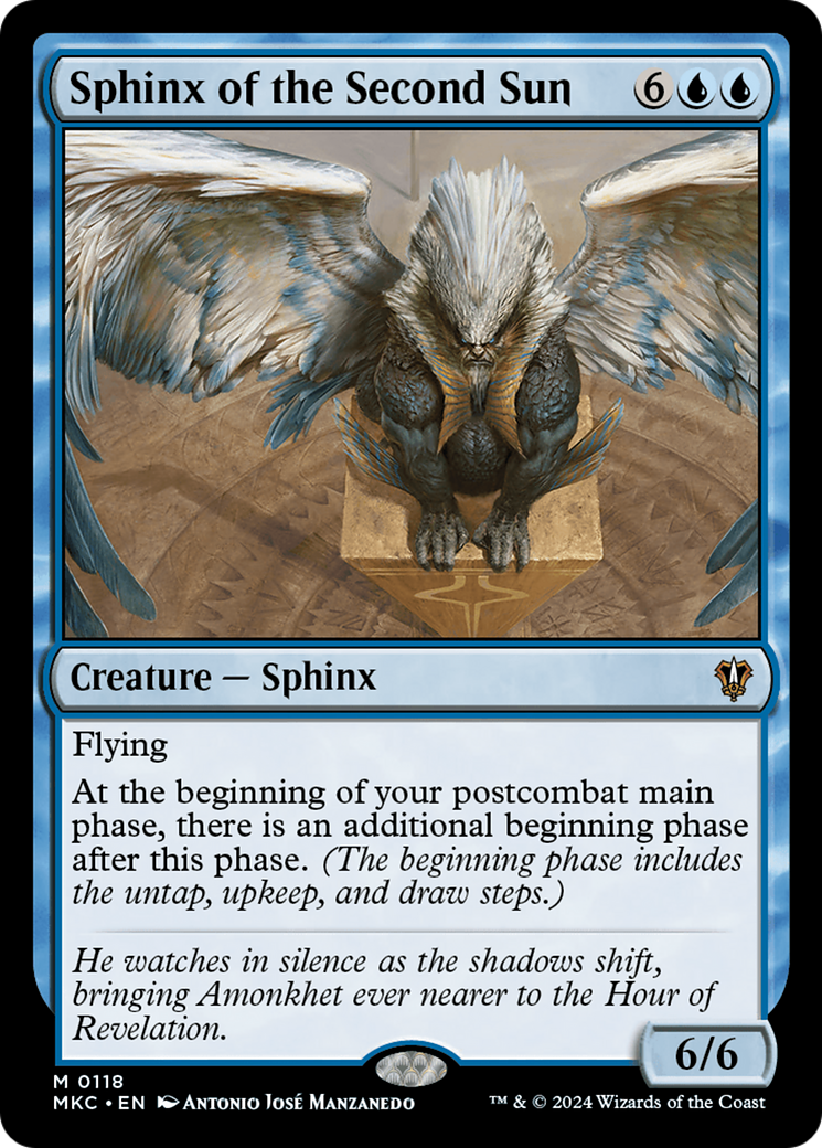 Sphinx of the Second Sun [Murders at Karlov Manor Commander] - Magic: The Gathering - Card Brawlers | Quebec | Canada |