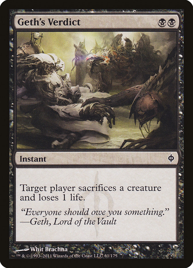 Geth's Verdict [New Phyrexia] - Magic: The Gathering - Card Brawlers | Quebec | Canada |