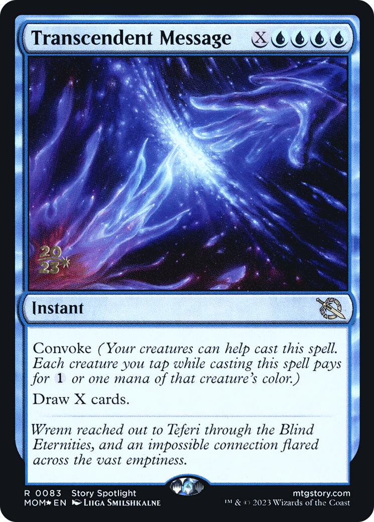 Transcendent Message [March of the Machine Prerelease Promos] - Magic: The Gathering - Card Brawlers | Quebec | Canada |