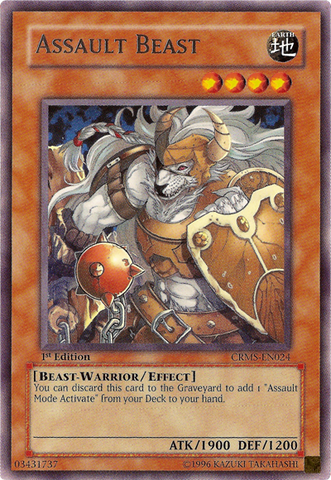 Assault Beast [CRMS-EN024] Rare - Yu-Gi-Oh! - Card Brawlers | Quebec | Canada |