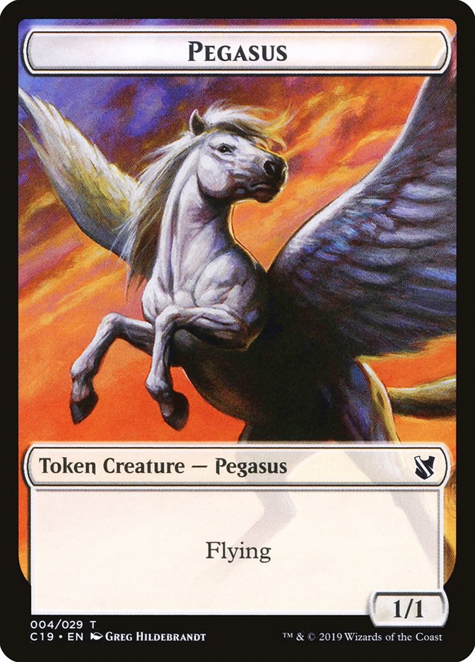 Pegasus Token [Commander 2019 Tokens] - Magic: The Gathering - Card Brawlers | Quebec | Canada |