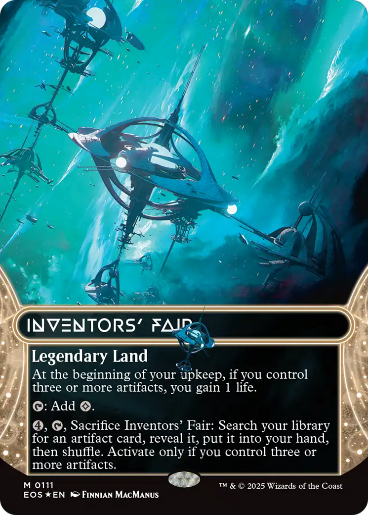Inventors' Fair (0111) (Borderless) (Galaxy Foil) [Edge of Eternities: Stellar Sights] - Magic: The Gathering - Card Brawlers | Quebec | Canada |
