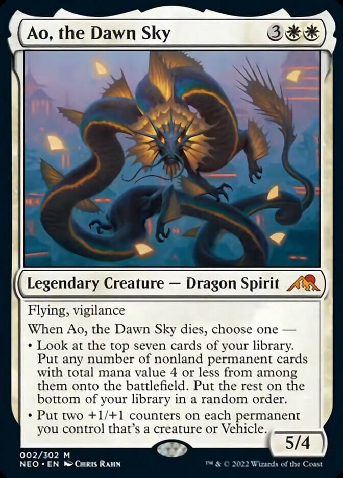 Ao, the Dawn Sky [Kamigawa: Neon Dynasty] - Magic: The Gathering - Card Brawlers | Quebec | Canada |