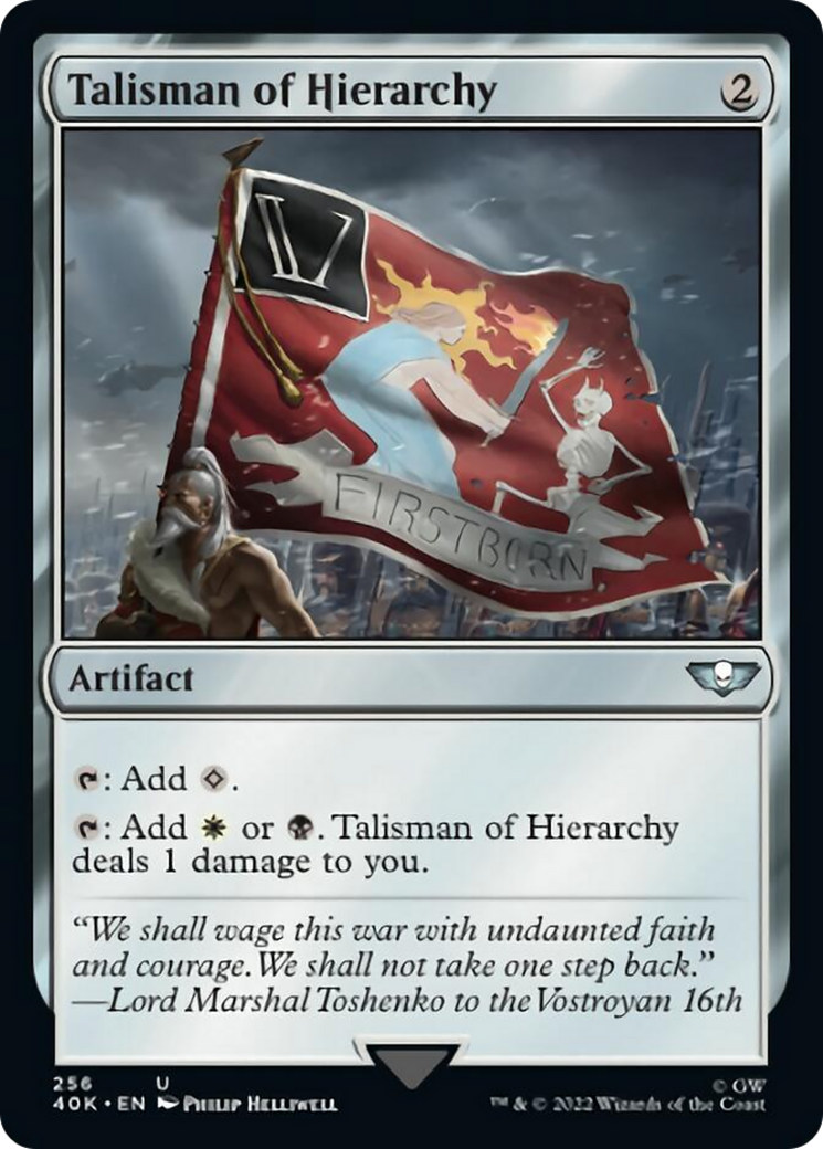 Talisman of Hierarchy (Surge Foil) [Warhammer 40,000] - Magic: The Gathering - Card Brawlers | Quebec | Canada |