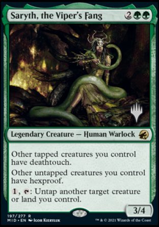 Saryth, the Viper's Fang (Promo Pack) [Innistrad: Midnight Hunt Promos] - Magic: The Gathering - Card Brawlers | Quebec | Canada |