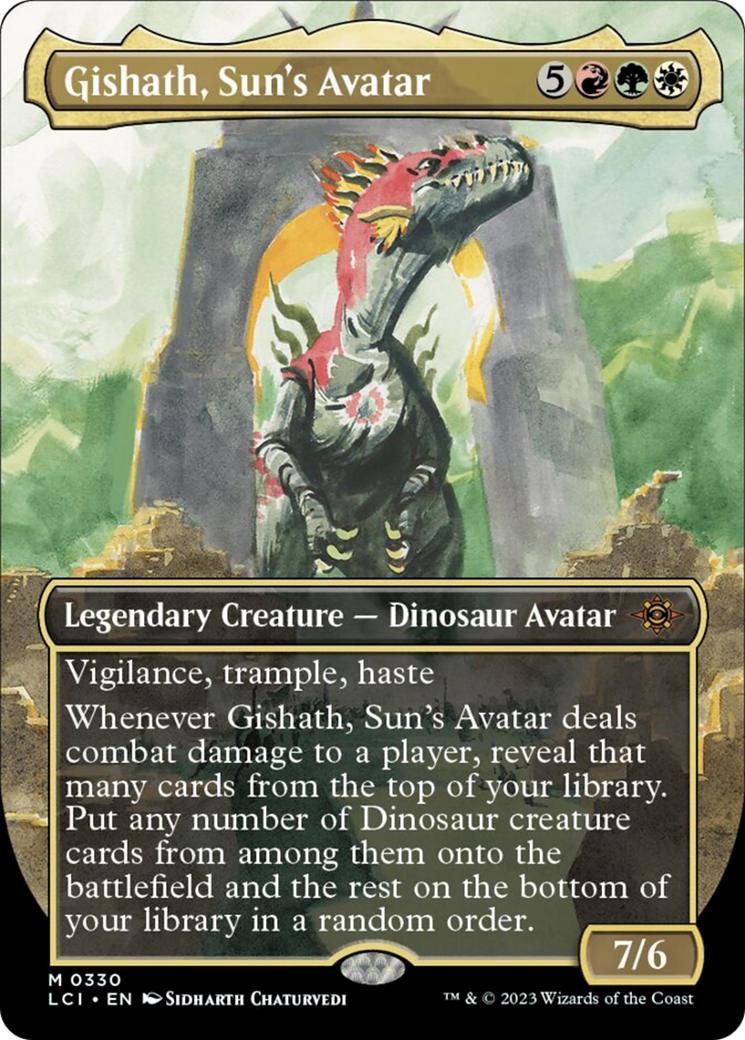 Gishath, Sun's Avatar (Borderless) [The Lost Caverns of Ixalan] - Magic: The Gathering - Card Brawlers | Quebec | Canada |