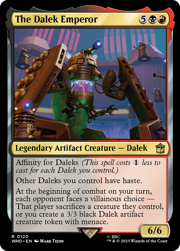 The Dalek Emperor (Extended Art) [Doctor Who] - Magic: The Gathering - Card Brawlers | Quebec | Canada |