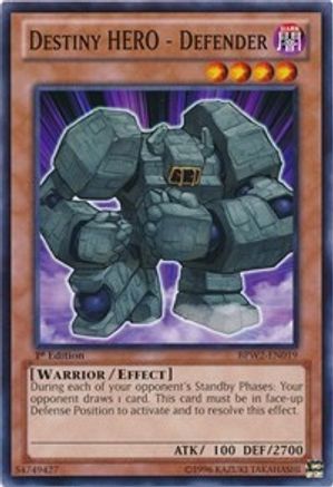 Destiny Hero - Defender [BPW2-EN019] Common - Yu-Gi-Oh! - Card Brawlers | Quebec | Canada |