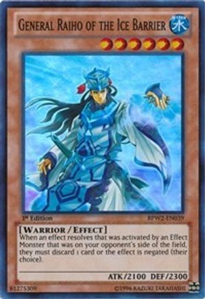General Raiho of the Ice Barrier [BPW2-EN039] Super Rare - Yu-Gi-Oh! - Card Brawlers | Quebec | Canada |