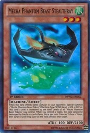 Mecha Phantom Beast Stealthray [BPW2-EN062] Super Rare - Yu-Gi-Oh! - Card Brawlers | Quebec | Canada |