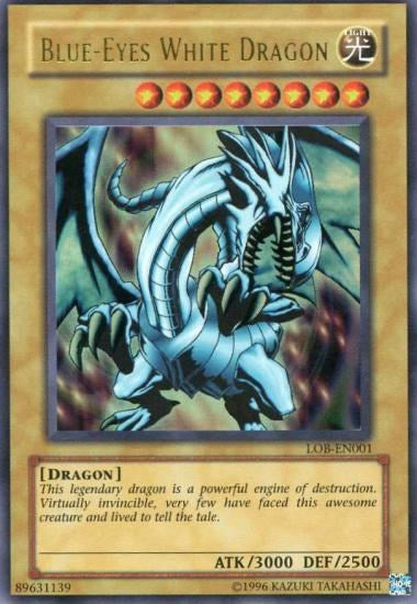 Blue-Eyes White Dragon [LOB-EN001] Ultra Rare - Yu-Gi-Oh! - Card Brawlers | Quebec | Canada |