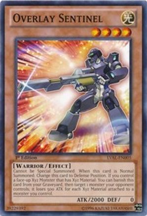 Overlay Sentinel [LVAL-EN005] Common - Yu-Gi-Oh! - Card Brawlers | Quebec | Canada |