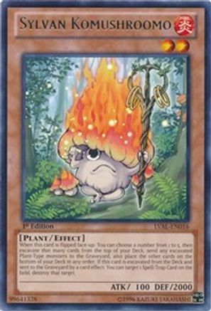 Sylvan Komushroomo [LVAL-EN016] Rare - Yu-Gi-Oh! - Card Brawlers | Quebec | Canada |