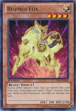 Bujingi Fox [LVAL-EN029] Rare - Yu-Gi-Oh! - Card Brawlers | Quebec | Canada |