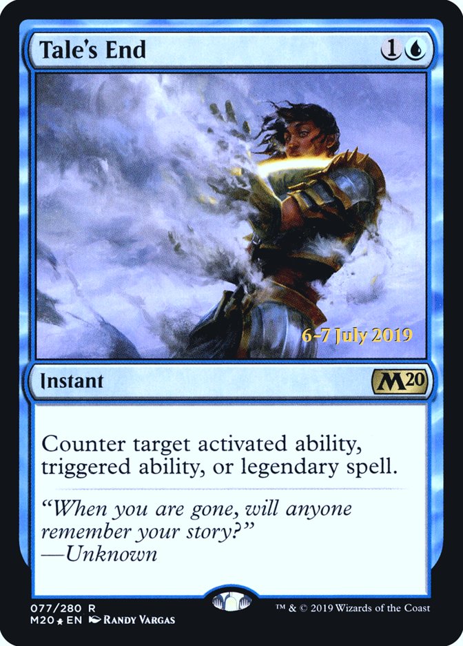 Tale's End [Core Set 2020 Prerelease Promos] - Magic: The Gathering - Card Brawlers | Quebec | Canada |