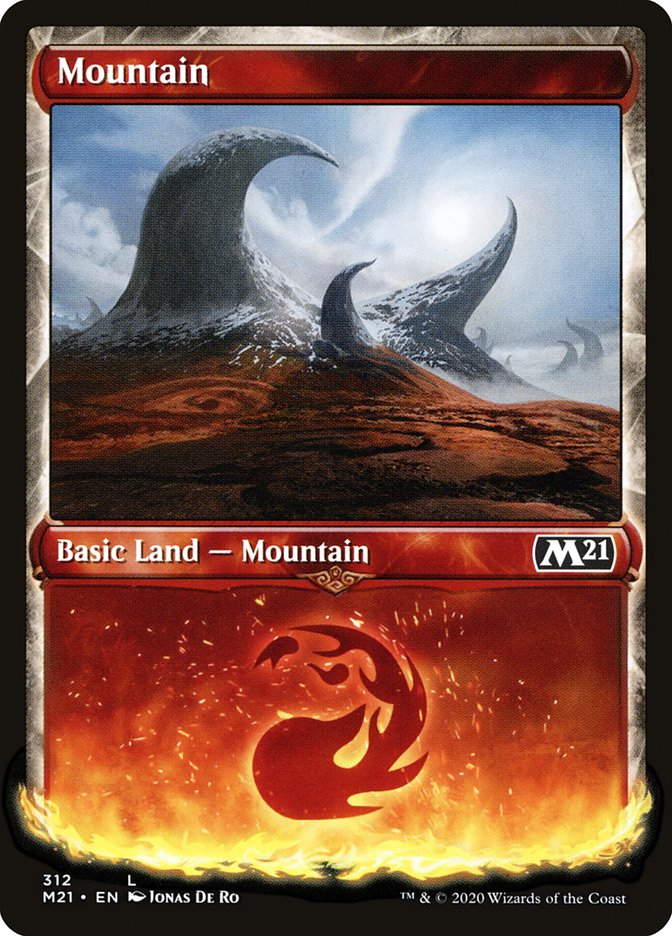 Mountain (312) (Showcase) [Core Set 2021] - Magic: The Gathering - Card Brawlers | Quebec | Canada |