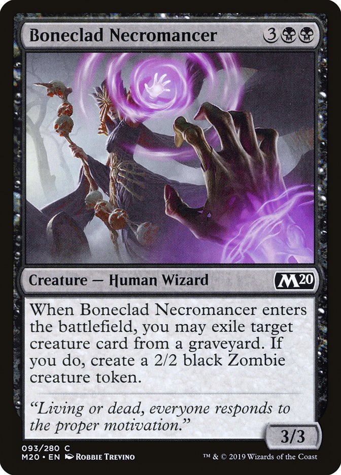 Boneclad Necromancer [Core Set 2020] - Magic: The Gathering - Card Brawlers | Quebec | Canada |