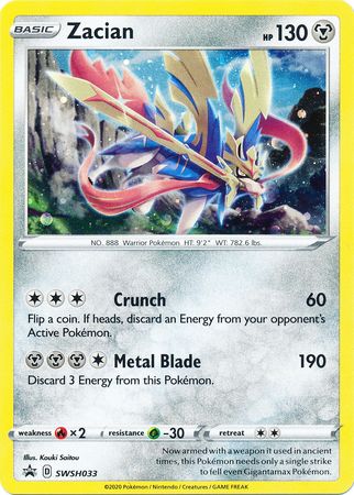 Zacian (SWSH033) [Sword & Shield: Black Star Promos] - Pokémon - Card Brawlers | Quebec | Canada |