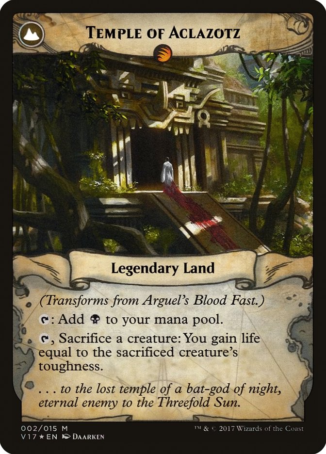 Arguel's Blood Fast // Temple of Aclazotz [From the Vault: Transform] - Magic: The Gathering - Card Brawlers | Quebec | Canada |