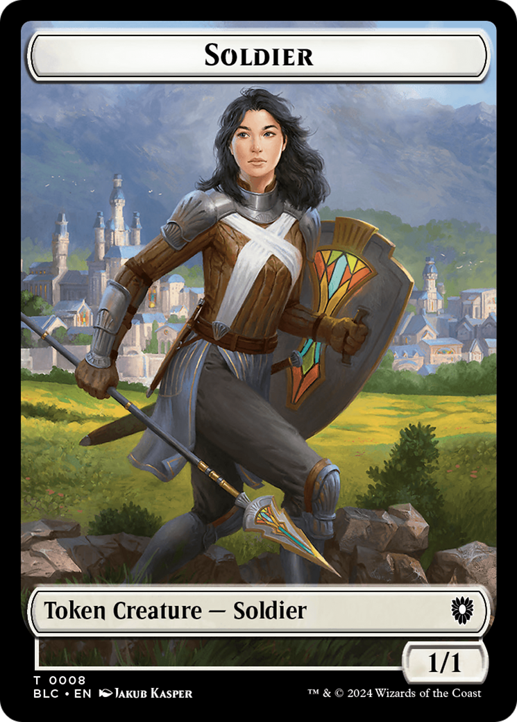 Human // Soldier Double-Sided Token [Bloomburrow Commander Tokens] - Magic: The Gathering - Card Brawlers | Quebec | Canada |