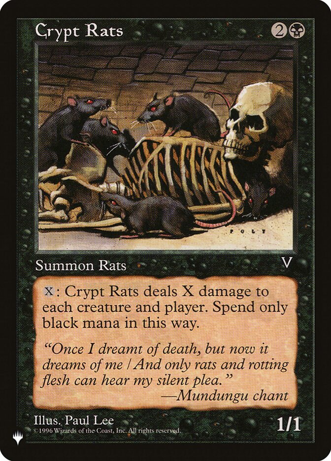 Crypt Rats [The List] - Magic: The Gathering - Card Brawlers | Quebec | Canada |