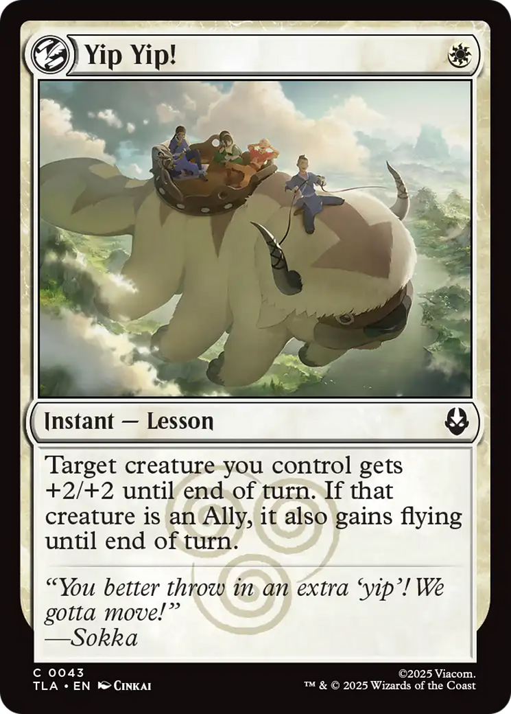 Yip Yip! [Avatar: The Last Airbender] - Magic: The Gathering - Card Brawlers | Quebec | Canada |