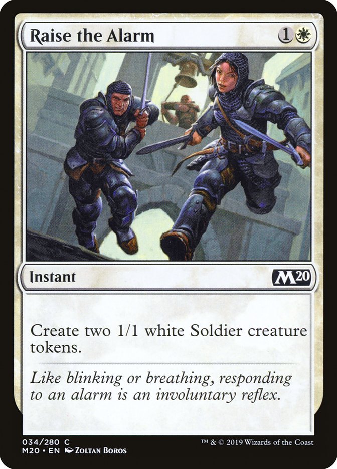 Raise the Alarm [Core Set 2020] - Magic: The Gathering - Card Brawlers | Quebec | Canada |
