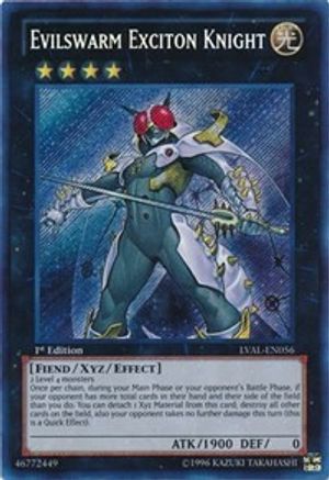 Evilswarm Exciton Knight [LVAL-EN056] Secret Rare - Yu-Gi-Oh! - Card Brawlers | Quebec | Canada |