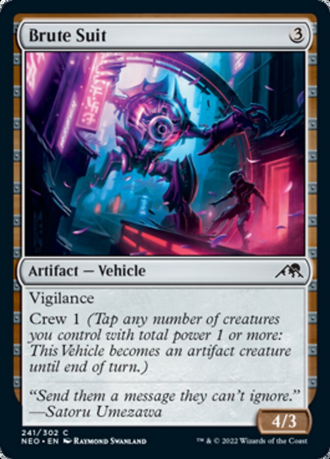 Brute Suit [Kamigawa: Neon Dynasty] - Magic: The Gathering - Card Brawlers | Quebec | Canada |